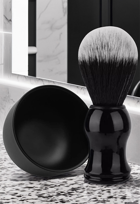 Qualis F2 Tıraş Fırçası + Paslanmaz Tıraş Kasesi