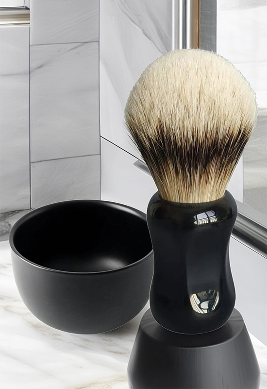 Qualis F3 Tıraş Fırçası + Paslanmaz Tıraş Kasesi