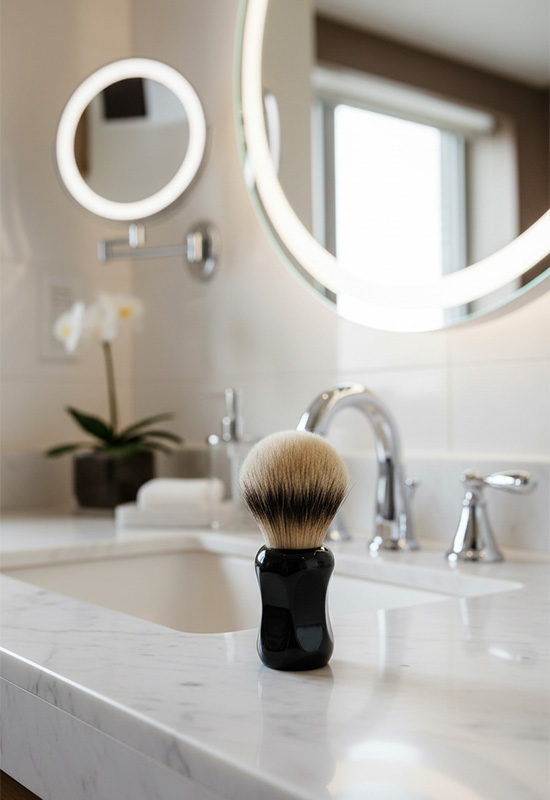 Qualis F3 Tıraş Fırçası + Paslanmaz Kase + 20 Adet Platinum Yaprak Jilet