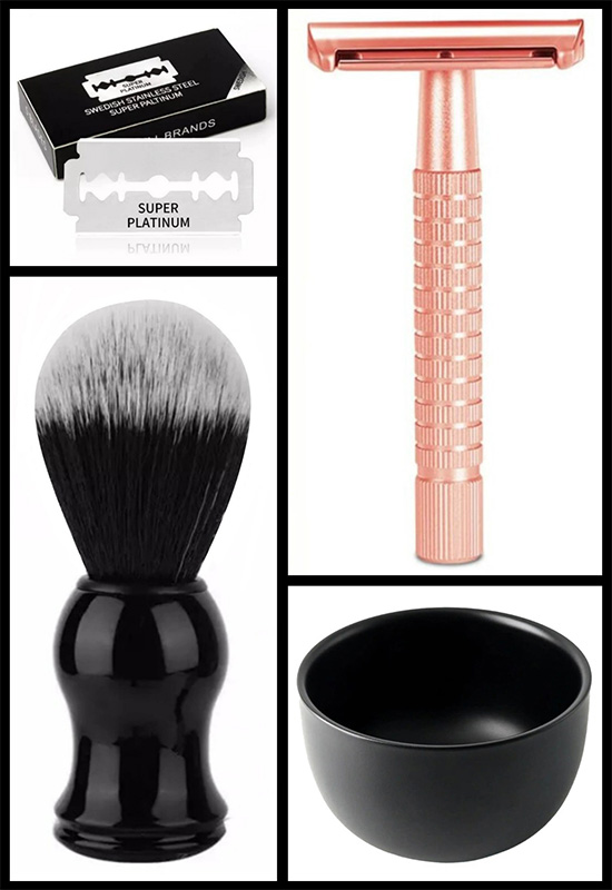 Qualis S18 Manuel Tıraş Makinesi + F2 Fırça + Kase + 5 Adet Platinum Yaprak Jilet