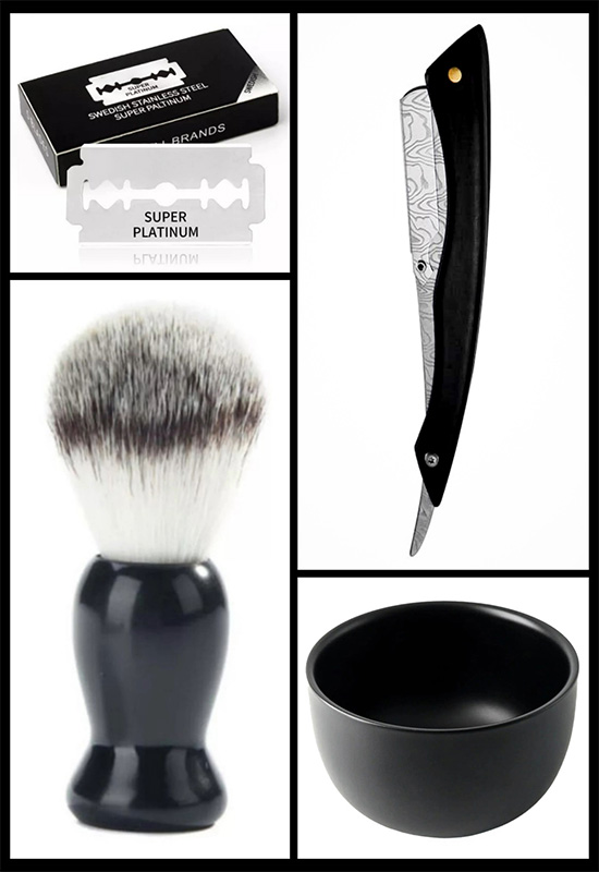 Qualis U53 Ustura + F1 Fırça + Kase + 5 Adet Platinum Yaprak Jilet Qualis U53 Ustura + F1 Fırça + Kase + 5 Adet Platinum Yaprak Jilet